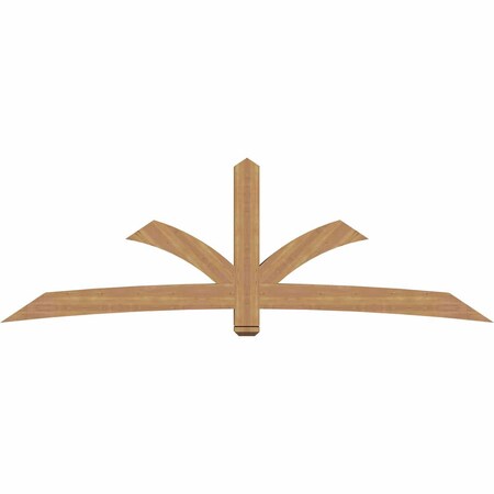 Ekena Millwork Davenport Timber Gable Bracket, Western Red Cedar, 108"W x 36"H x 5 1/2"D x 5 1/2"F, 8/12 Pitch GBW108X36X0606DAV00SWR